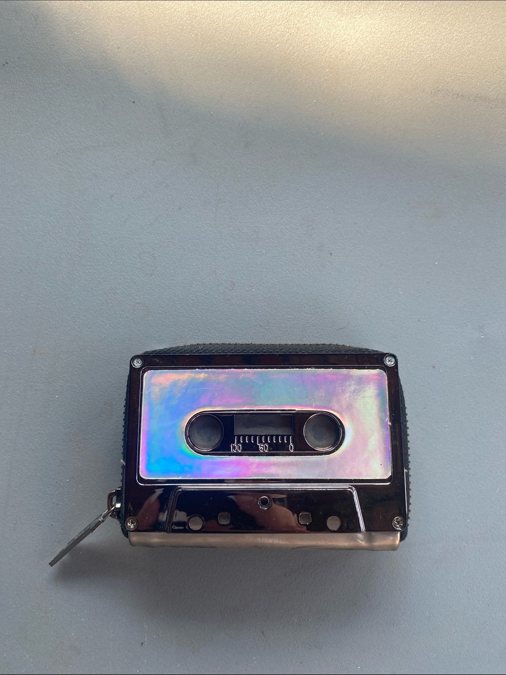 Michael Kors Iridescent Holographic Accent Compact Wallet - Black
